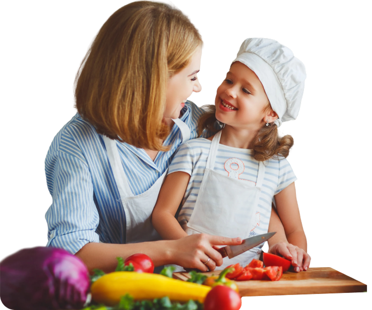 Taller cocinar en familia