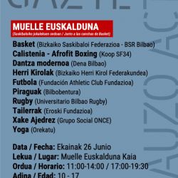 Eroski Fundazioaren Elikadura Eskolak Bilbao Gazte Auzo Active programan parte hartuko du 