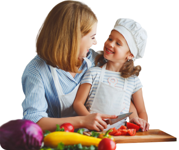 Taller cocinar en familia
